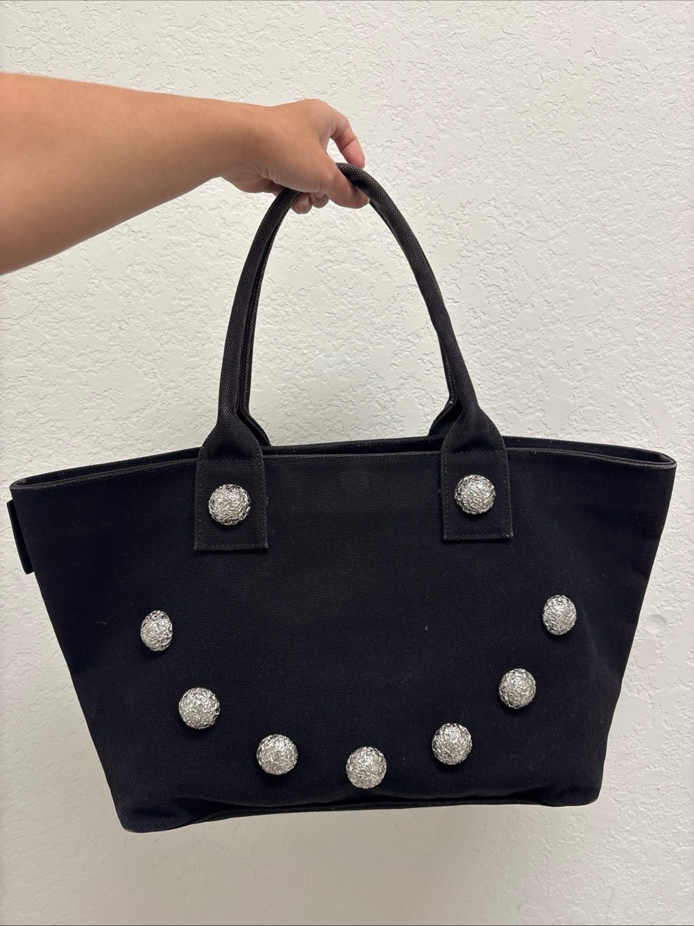 Marc by Marc Jacobs Women's Large Black Canvas Tote Handbag